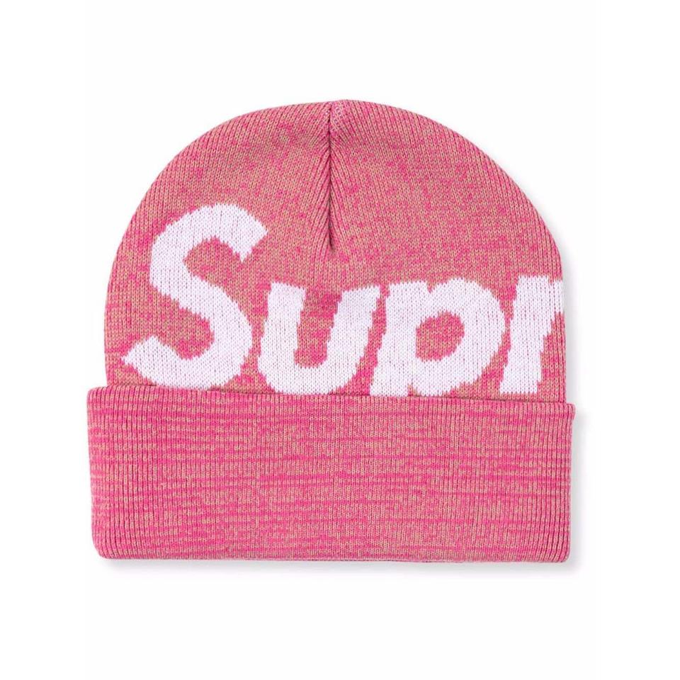 Supreme Big Logo Beanie Kalap Rózsaszín | HU112CE