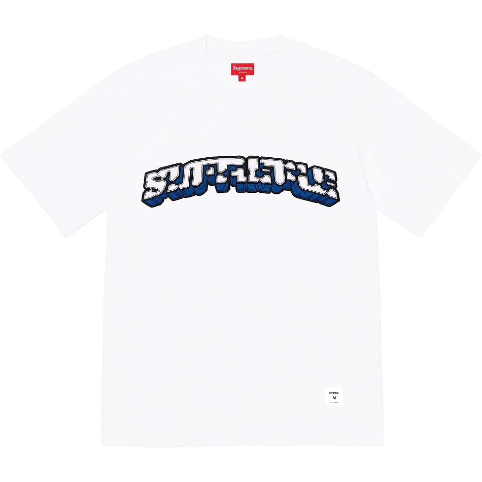 Supreme Block Arc S/S Top Pulóverek Fehér | HU329TV