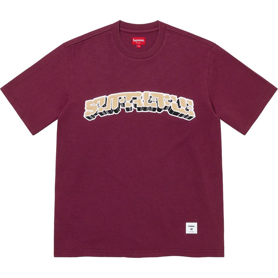 Supreme Block Arc S/S Top Pulóverek Piros | HU327EX