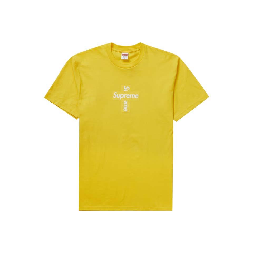 Supreme Cross Box Logo Póló Sárga | HU201UT