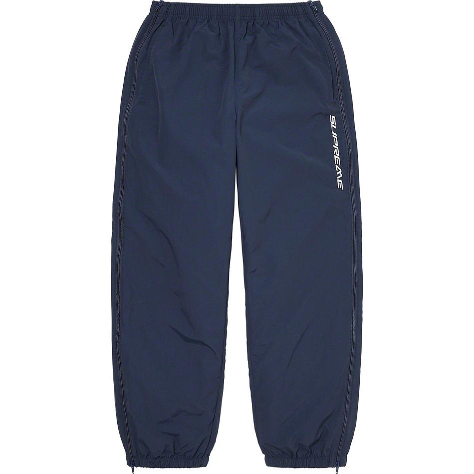 Supreme Full Zip Baggy Warm Up Pant Nadrág Sötétkék | HU430WY