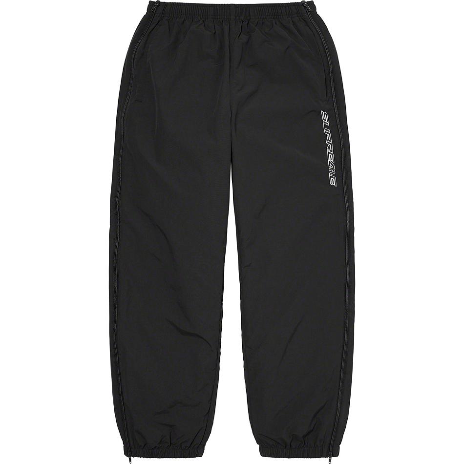 Supreme Full Zip Baggy Warm Up Pant Nadrág Fekete | HU432RW