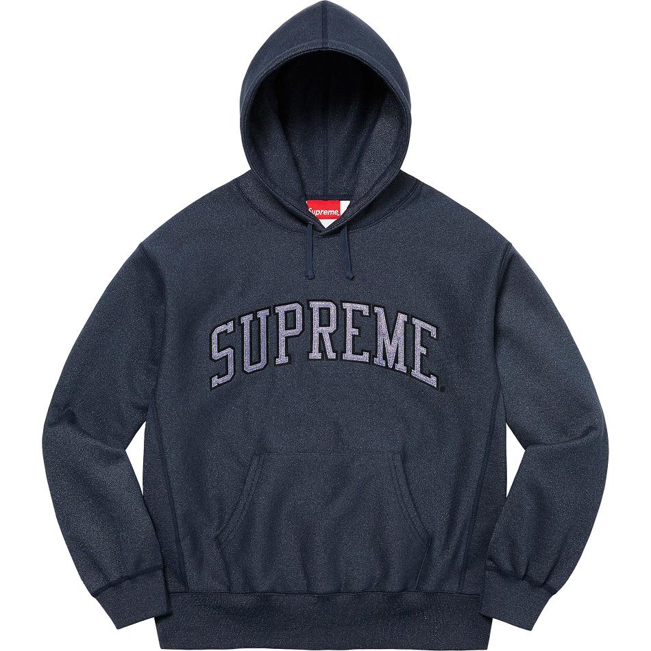 Supreme Glitter Arc Csuklyás Pulóverek Sötétkék | HU295VD