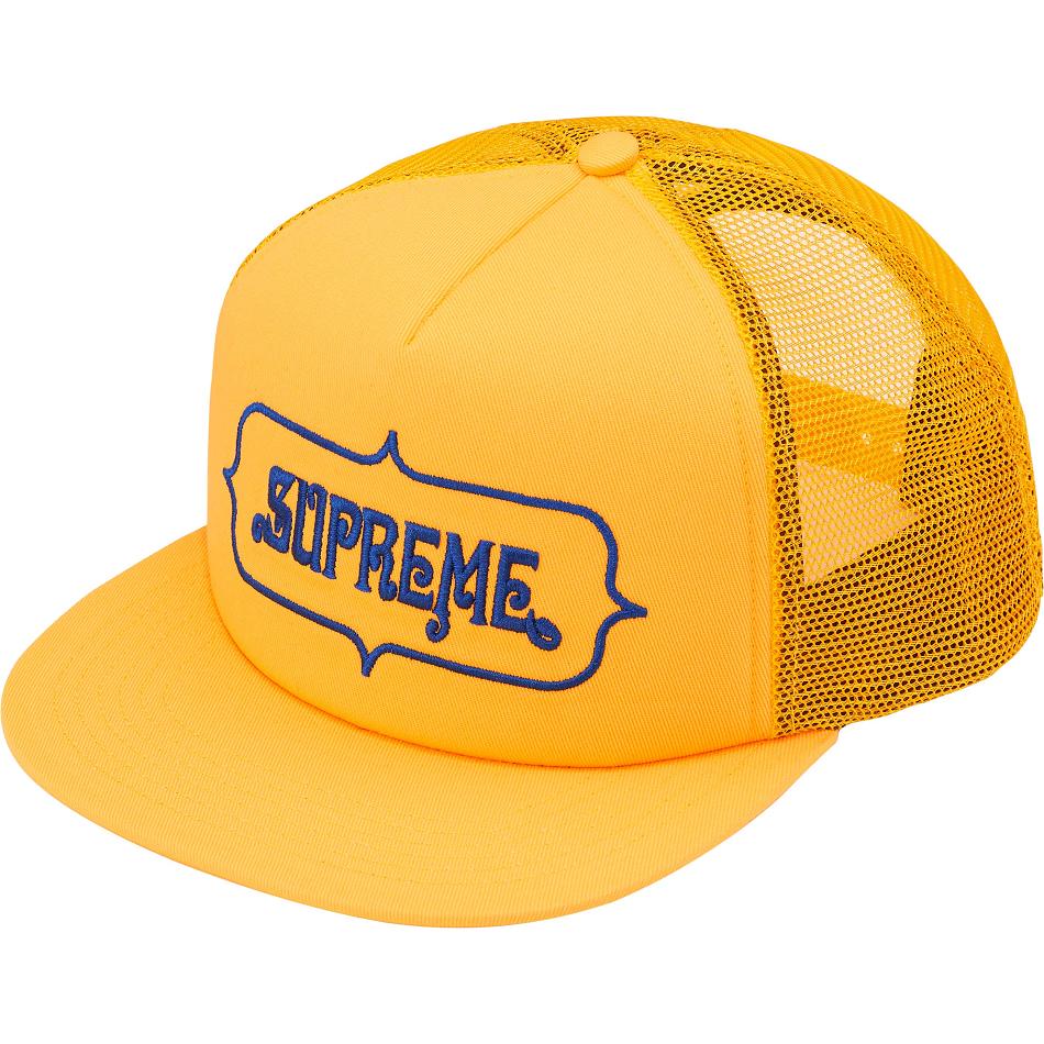 Supreme Highest Mesh Back 5-Panel Kalap Sárga | HU131GL