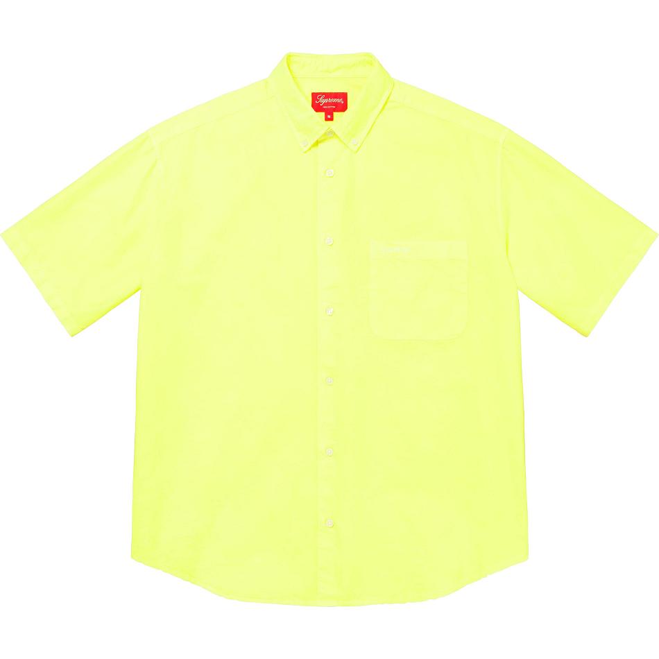 Supreme Loose Fit S/S Oxford Ingek Sárga | HU382YU