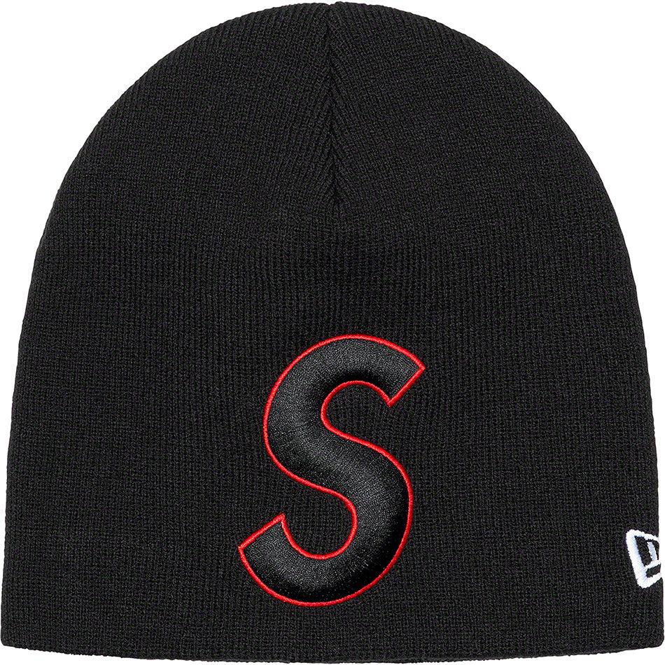 Supreme New Era® S Logo Beanie Kalap Fekete | HU152PQ