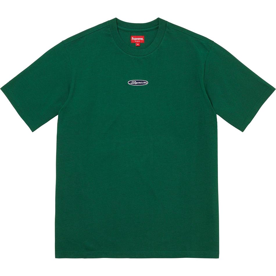 Supreme Oval Logo S/S Top Pulóverek Zöld | HU336SO