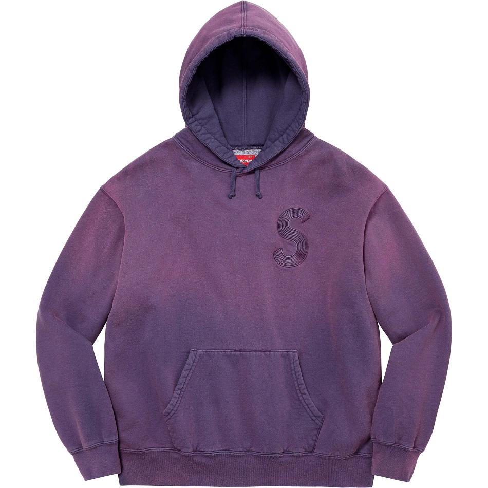 Supreme Overdyed S Logo Csuklyás Pulóverek Lila | HU276RW