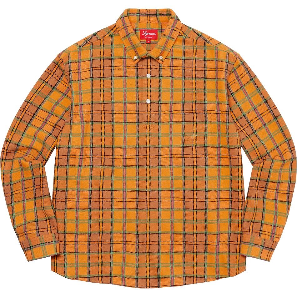 Supreme Pullover Plaid Flannel Ingek Arany | HU377QZ