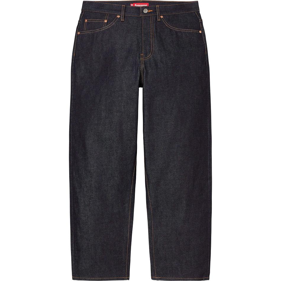 Supreme Rigid Baggy Jean Nadrág Fekete | HU427NB