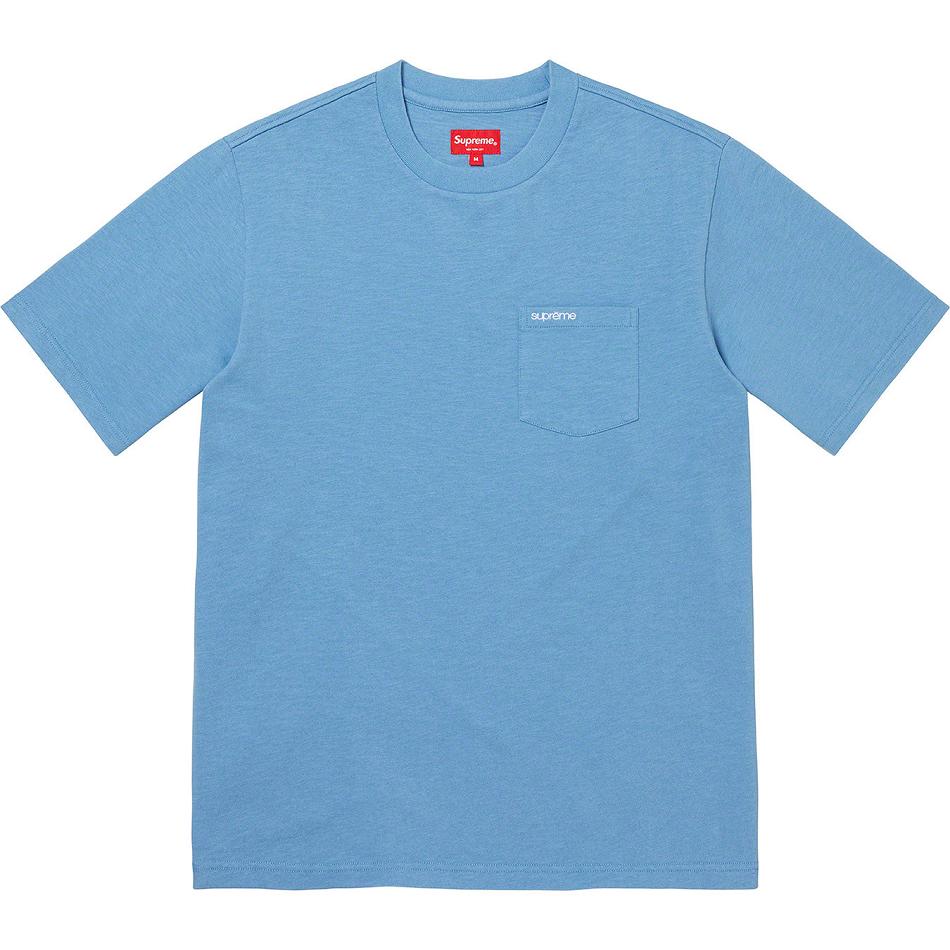 Supreme S/S Pocket Tee Pulóverek Türkiz | HU316KI