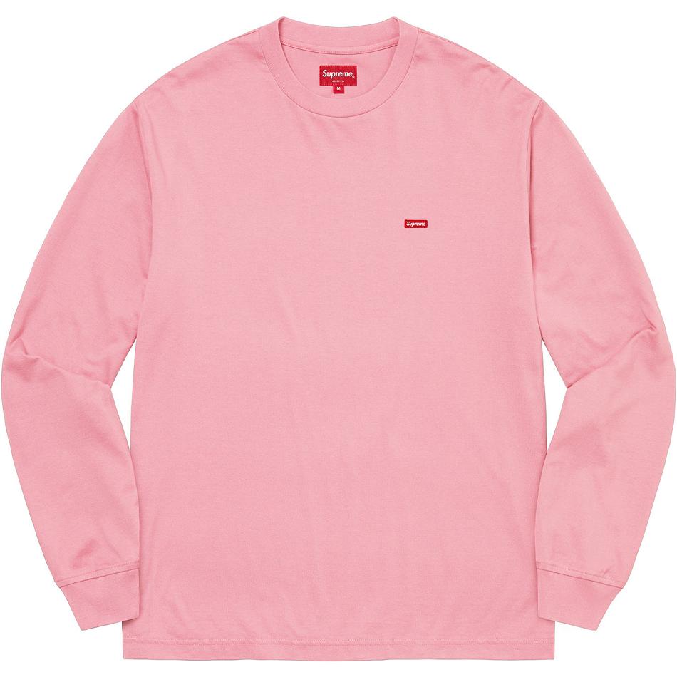 Supreme Small Box L/S Tee Pulóverek Rózsaszín | HU344ZG