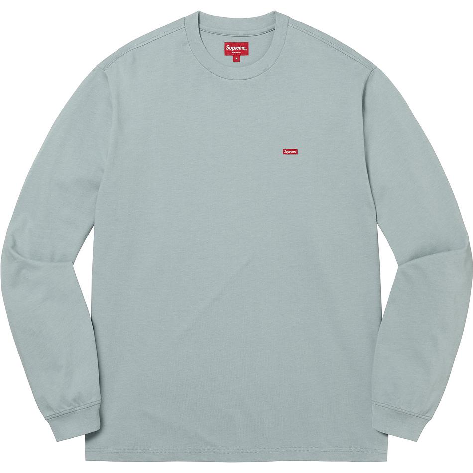 Supreme Small Box L/S Tee Pulóverek Türkiz | HU345XF