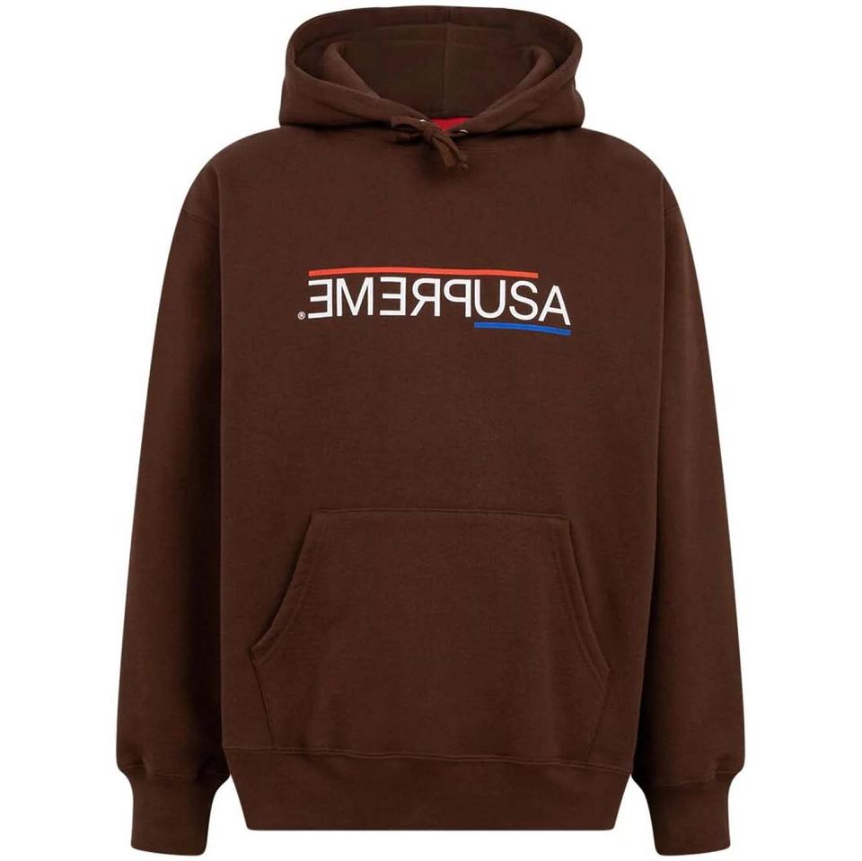 Supreme USA Kapucnis Pulóver Barna | HU462IS