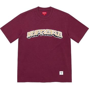 Supreme Block Arc S/S Top Pulóverek Piros | HU327EX