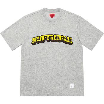 Supreme Block Arc S/S Top Pulóverek Szürke | HU326WY