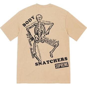 Supreme Body Snatchers Tee Póló Barna | HU242CE