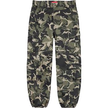 Supreme Cargo Pant Nadrág Zöld Camo | HU395LH