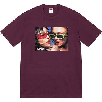 Supreme Eyewear Tee Póló Bordó | HU228IS