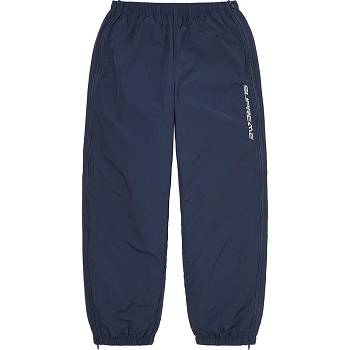 Supreme Full Zip Baggy Warm Up Pant Nadrág Sötétkék | HU430WY