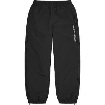 Supreme Full Zip Baggy Warm Up Pant Nadrág Fekete | HU432RW