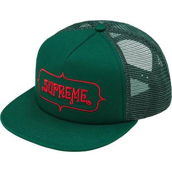 Supreme Highest Mesh Back 5-Panel Kalap Zöld | HU129DN