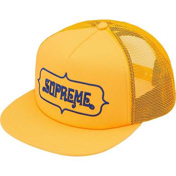 Supreme Highest Mesh Back 5-Panel Kalap Sárga | HU131GL