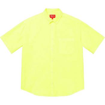 Supreme Loose Fit S/S Oxford Ingek Sárga | HU382YU