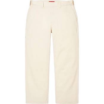 Supreme Munka Pant Nadrág Fehér | HU422ZG