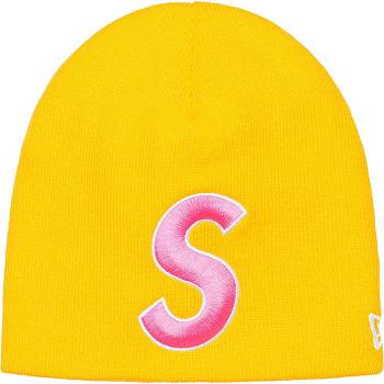 Supreme New Era® S Logo Beanie Kalap Sárga | HU153AP