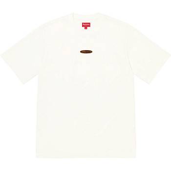 Supreme Oval Logo S/S Top Pulóverek Fehér | HU339GL