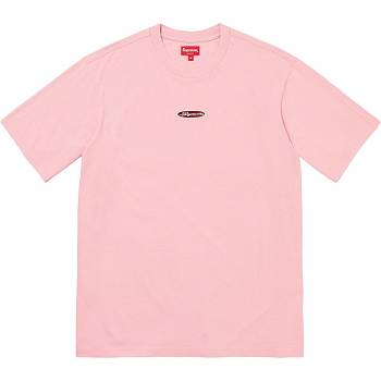 Supreme Oval Logo S/S Top Pulóverek Rózsaszín | HU335AP