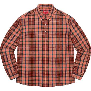 Supreme Pullover Plaid Flannel Ingek Rózsaszín | HU378WY