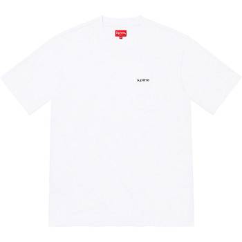 Supreme S/S Pocket Tee Pulóverek Fehér | HU322BC