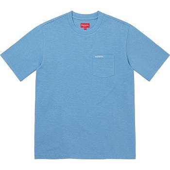 Supreme S/S Pocket Tee Pulóverek Türkiz | HU316KI