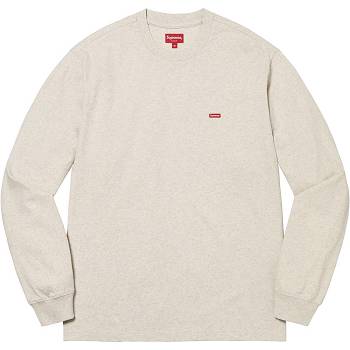 Supreme Small Box L/S Tee Pulóverek Bézs | HU343LH