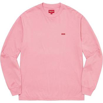 Supreme Small Box L/S Tee Pulóverek Rózsaszín | HU344ZG