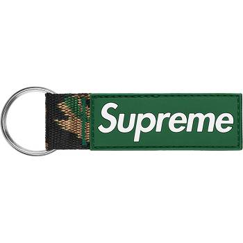 Supreme Webbing Keychain Kiegészítők Zöld | HU184HK