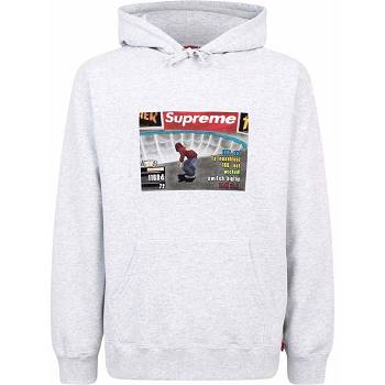 Supreme X Thrasher Logo Print “FW21” Kapucnis Pulóver Szürke | HU455QZ